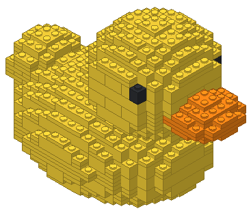 Canard de bain en briques LEGO