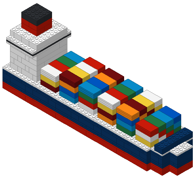 Porte-conteneurs en briques LEGO