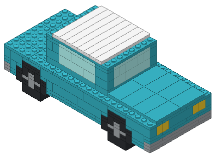 Voiture rétro en briques LEGO